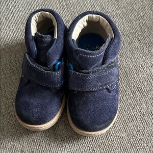 Clarks Kids Navy Blue Suede Shoes